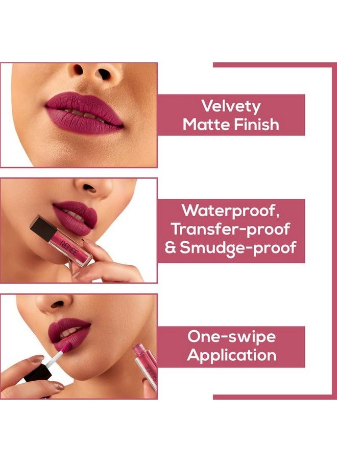 Stay Forever Matte Liquid Lipstick Combo - Transfer-Proof, Smudge-Proof, Long Lasting, Infused With Vitamin E & Jojoba Oil - Perfect For Gifting, Wedding, Special Occasions, Travel Pack Of 10