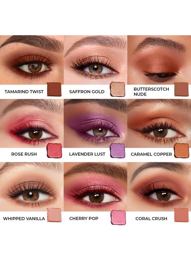 Eyeshadow Palette 9 In 1 Long Lasting Blendable Eye Makeup Palette (Sunshine - Day Palette)