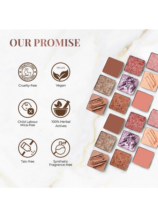 Eyeshadow Palette 9 In 1 Long Lasting Blendable Eye Makeup Palette (Sunshine - Day Palette)