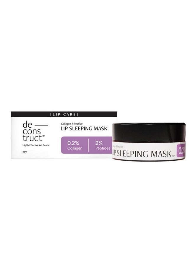 Lip Mask | Collagen And Peptide Lip Sleeping Mask For Dry Lips | For Women And Men | 8Gm