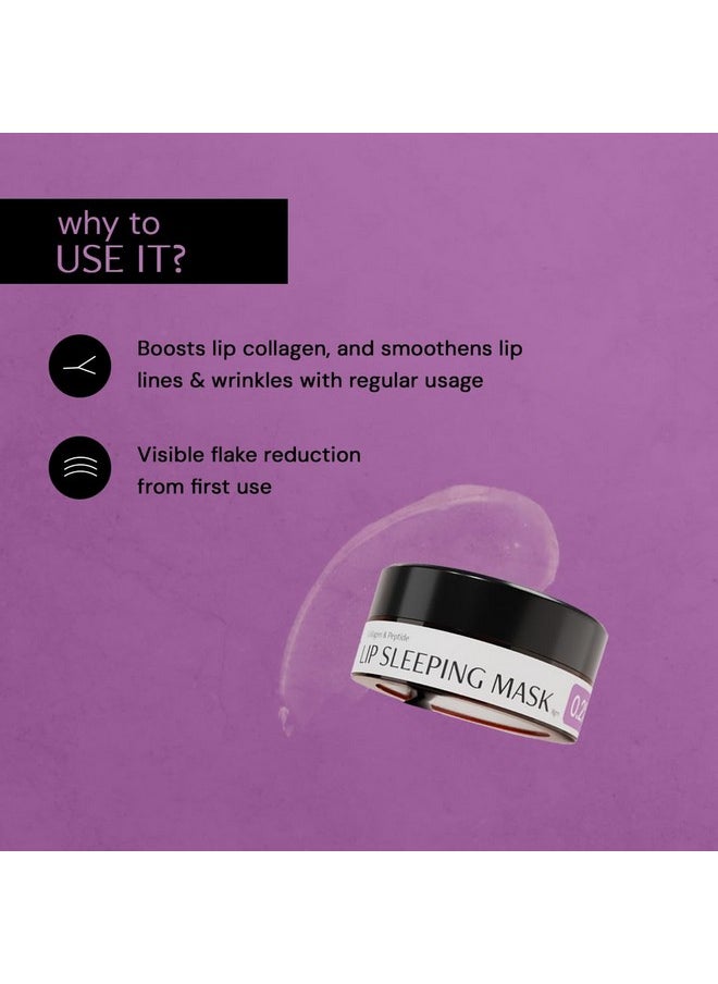 Lip Mask | Collagen And Peptide Lip Sleeping Mask For Dry Lips | For Women And Men | 8Gm