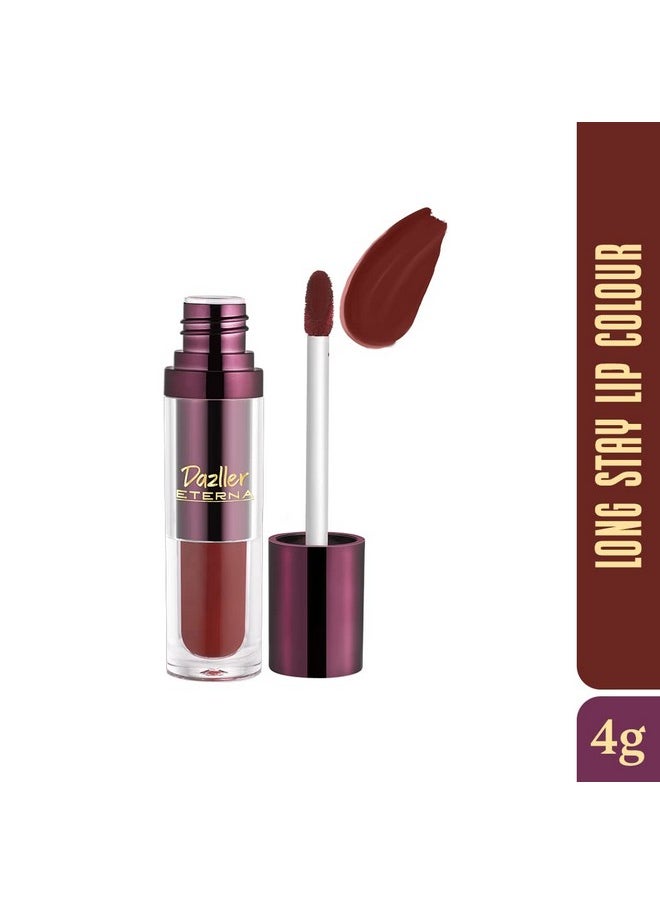 Eterna Long Stay Lip Colour, 4G, Lc121 - Rembrandt - Waterproof, Matte, Ultra-Intense Pigments, Skin-Nourishing Extracts