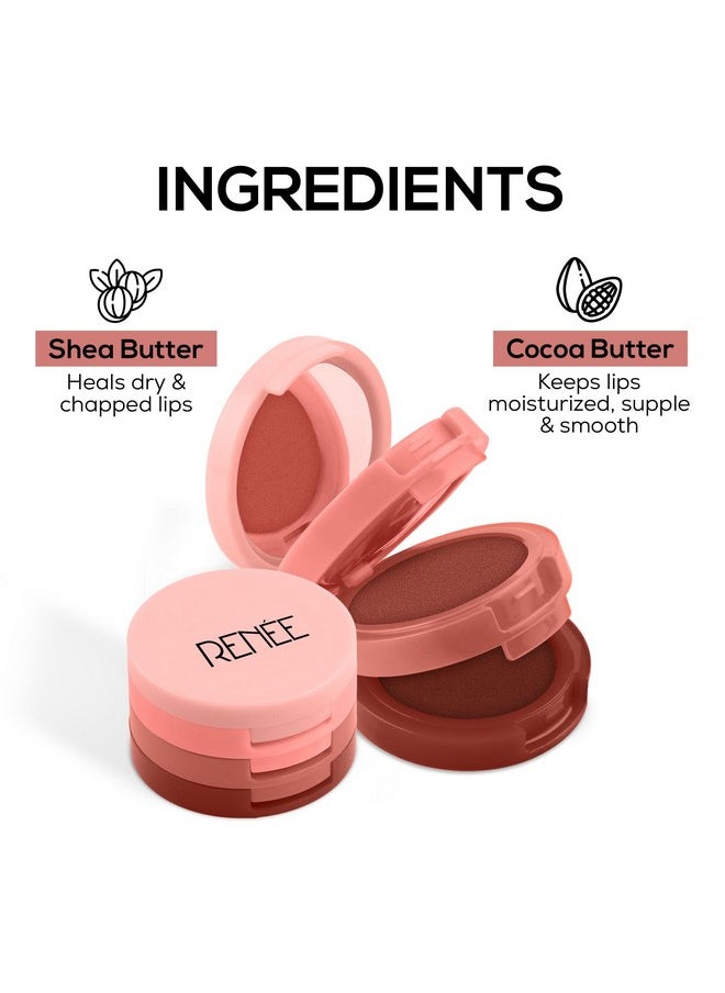 Glam Stack 3-In-1 Lip & Cheek Tint - Nude 4.5Gm - 3 Shades In 1, Rich Creamy Natural Seamless Finish, Smooth & Blendable Formula- Travel Friendly, Quick & Easy To Use