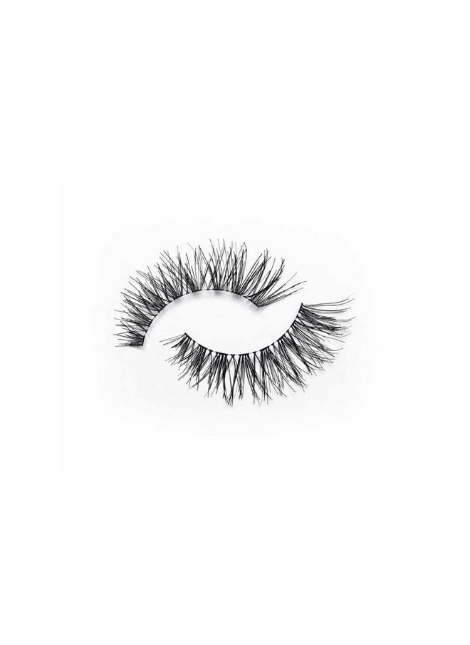 London False Eyelashes - Fluttery Light No. 117 Light & Wispy (False Eyelashes With Glue) | Long Lasting Up To 5 Wears Black