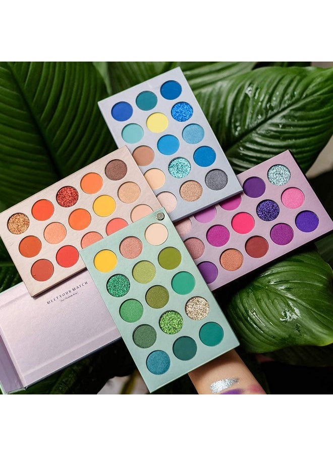 Eyeshadow Palette 60 Color Makeup Palette Highlighters Eye Make Up High Pigmented Professional Mattes & Shimmery Finish - Multicolor