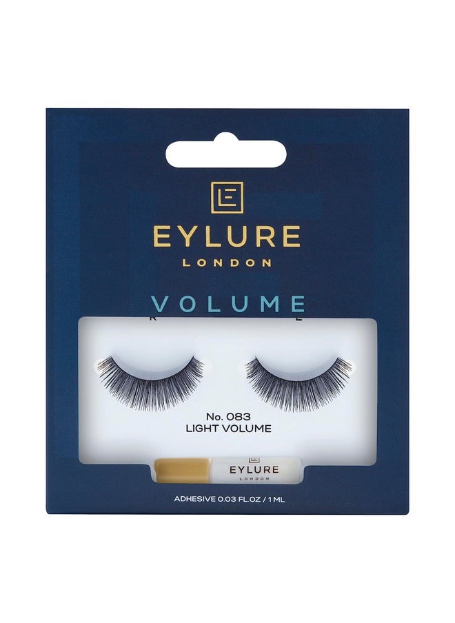 London False Eyelashes - Volume No. 083 Light Volume (False Eyelashes With Glue)