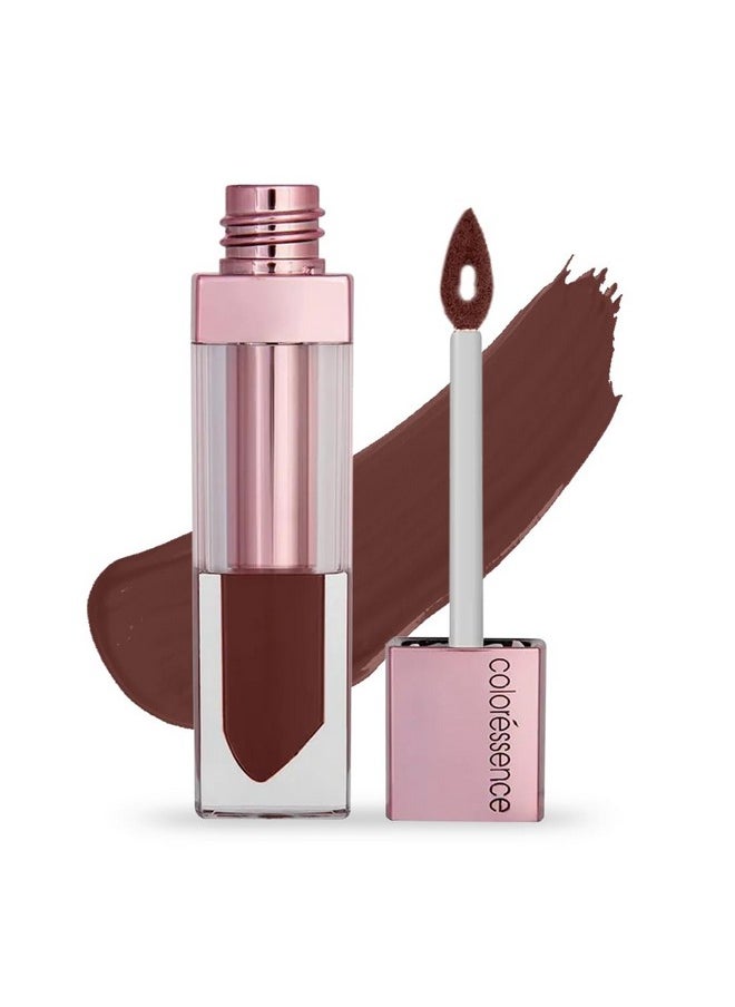 Roseate Transfer Proof Matte Liquid Lip Color | Brown Lipstick | Waterproof Long Lasting Liquid Lipstick | Stays For 12 Hours | Rose Oil Infused | Omk 10 Chocolate Bitters - 6Ml