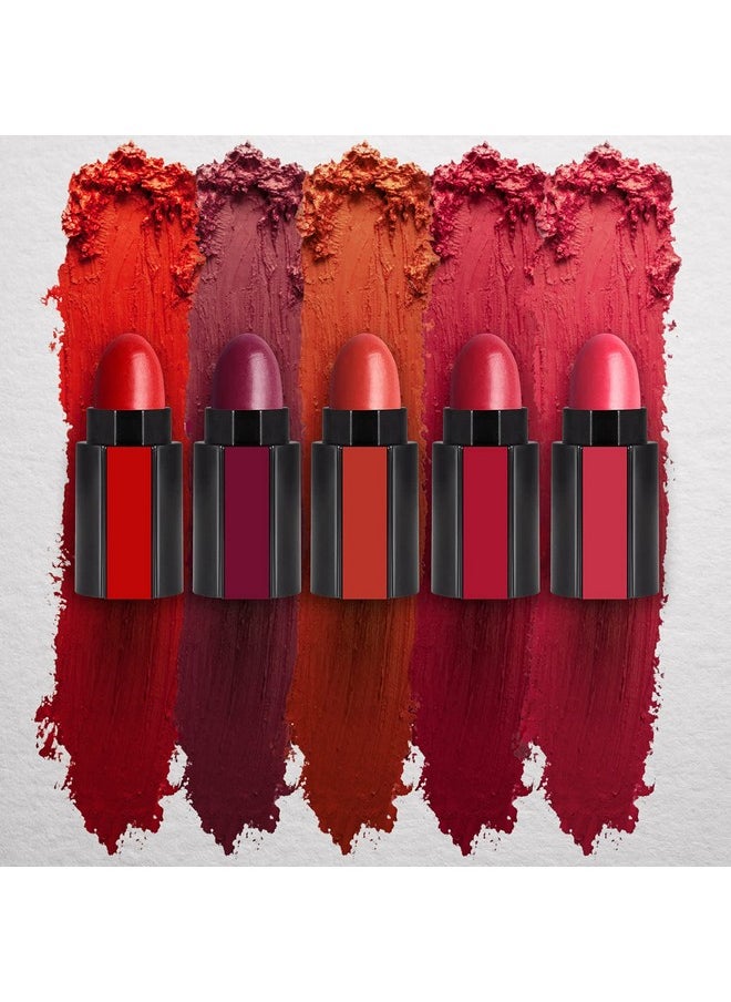 Fab 5 5-In-1 Lipstick 7.5Gm| Five Shades In One| Long Lasting, Matte Finish| Non Drying Formula With Intense Color Payoff| Compact & Easy To Use