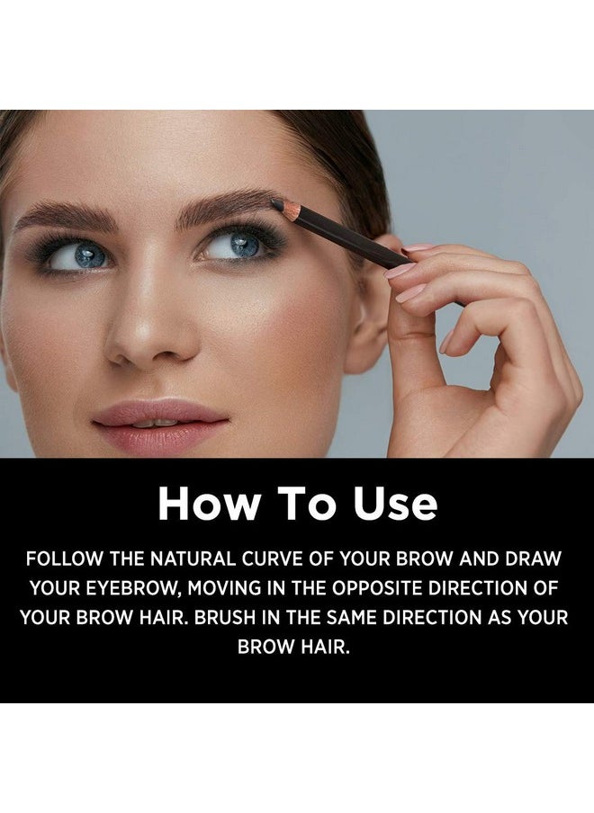 Stunning Brow Pencil Chestnut, Dark Brown, 1.08G | Lightweight | Smudgeproof | Oil Free Formula