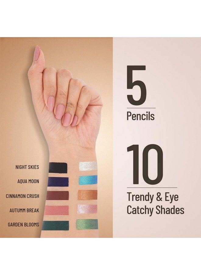 Chrome & Matte Twin Eyeshadow Stick | Mix Of Matte And Shimmer | Easy To Blend, Non Creasing Eyeshadow | 24 Hour Stay | Shade- Autumm Break, 2G