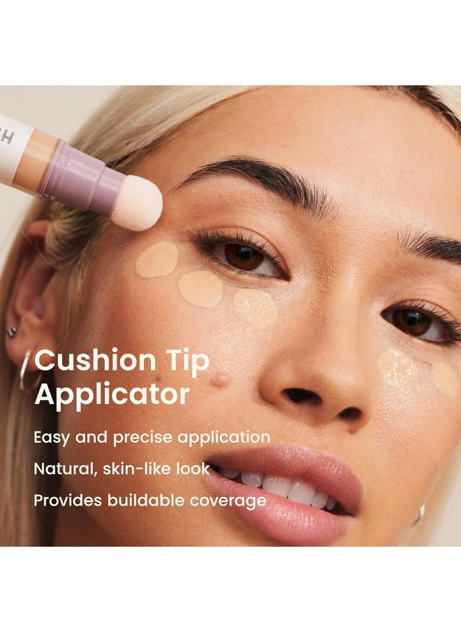 Perfect Complexion Under Eye Concealer And Serum, Korean Makeup, Hydrating Under Eye Serum Concealer Stick For Dark Circles And Puffiness, Peptide Serum With Medium Coverage