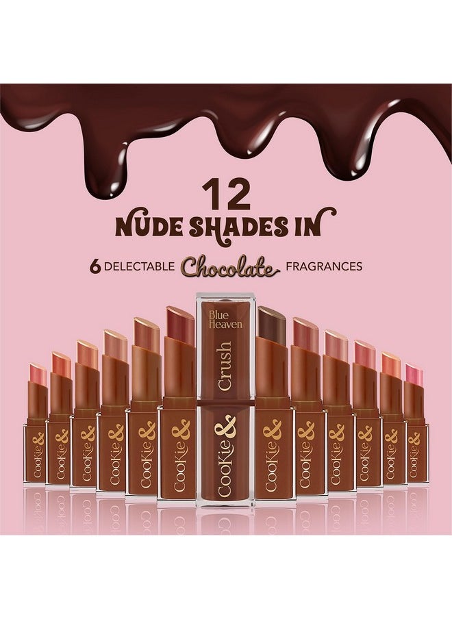 Cookie & Crush Matte Lipstick For Women, Long Lasting Lipstick, Enriched With Cocoa Butter & Rosehip Oil, Softening And Nourishing Lipstick - Hot Chocolate, 3.4G