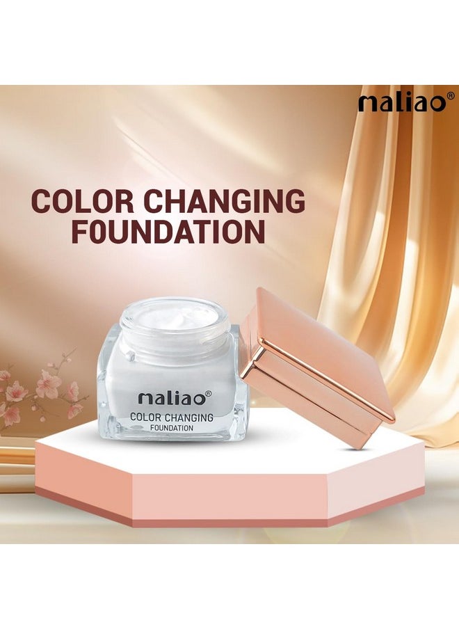 Colour Changing Waterproof Full Coverage Foundation For All Skin Type Lotion With Satin Finish 30Ml