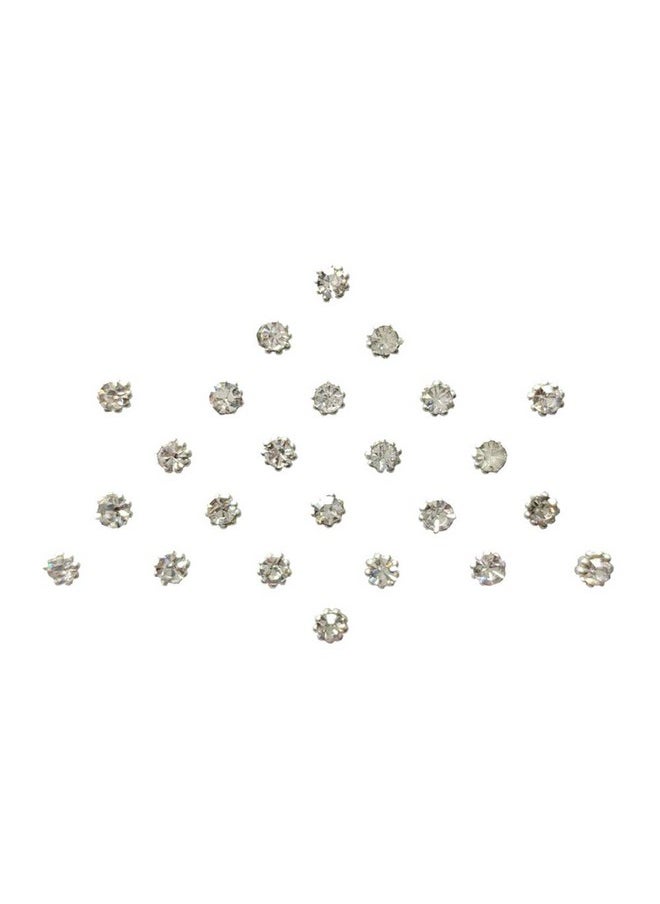 Beautiful Handicrafted Silver Dot Bindis (2.5Mm) (Bv190)