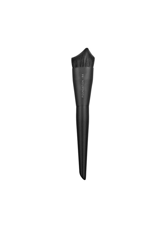 Renee Professional Makeup Brush With Easy-To-Hold, Ultra Soft Bristles For Precise Application & Perfectly Blended Look, Foundation Brush R4, 1Pc - Black