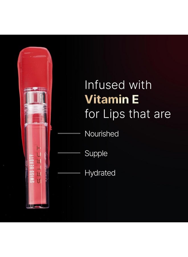 Select Here To Stay Liquid Matte Lipstick With Kiss-Proof Formula | Infused With Vitamin E | Non-Transfer, Smudgeproof | 12-18 Hrs Stay | Shade - Brick Pink, 3Ml |