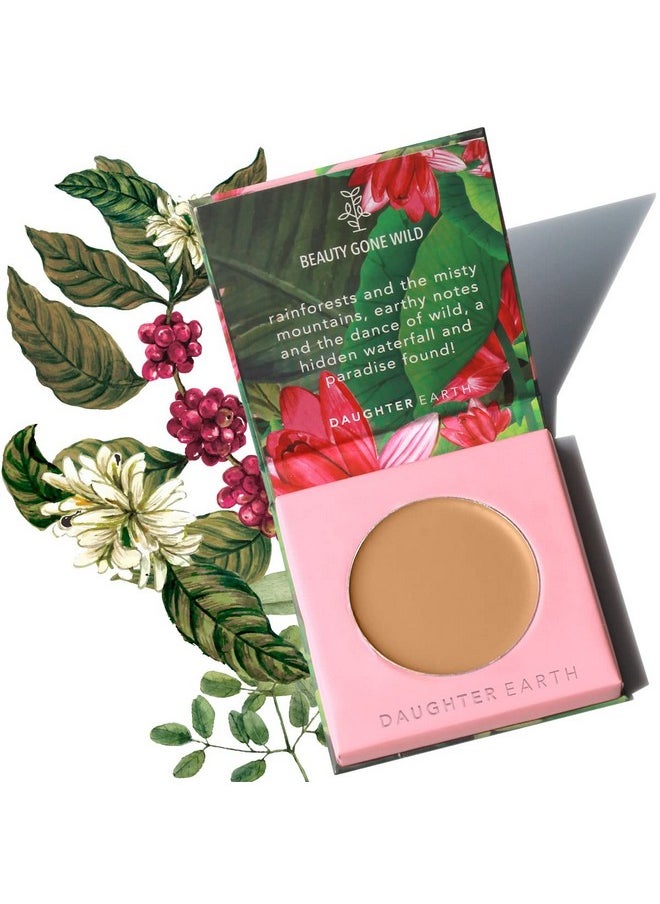 Natural Finish High Coverage Concealer Powder For Face Makeup, Lightweight & Breathable Silicone Free 100% Vegan Makeup, Creaseless | Pro Concealer With Bakuchiol | Shade- Latte