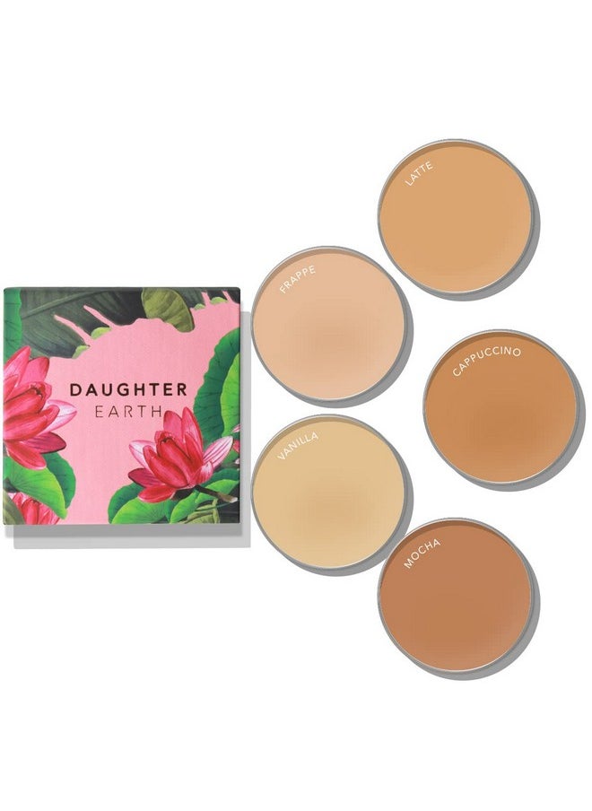 Natural Finish High Coverage Concealer Powder For Face Makeup, Lightweight & Breathable Silicone Free 100% Vegan Makeup, Creaseless | Pro Concealer With Bakuchiol | Shade- Latte