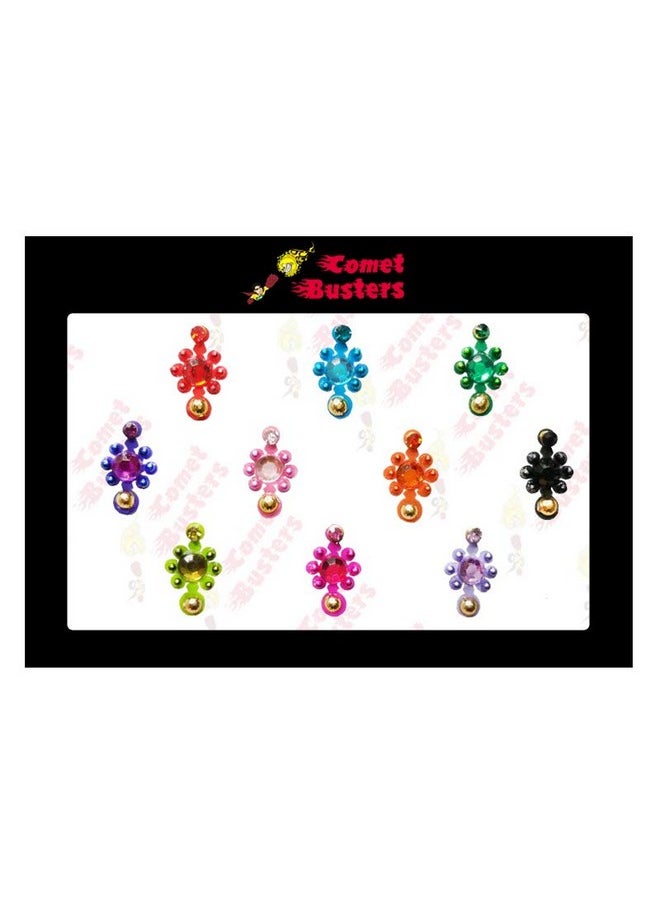 Multicolor Bindi For Women (Bin185)(9Mm)