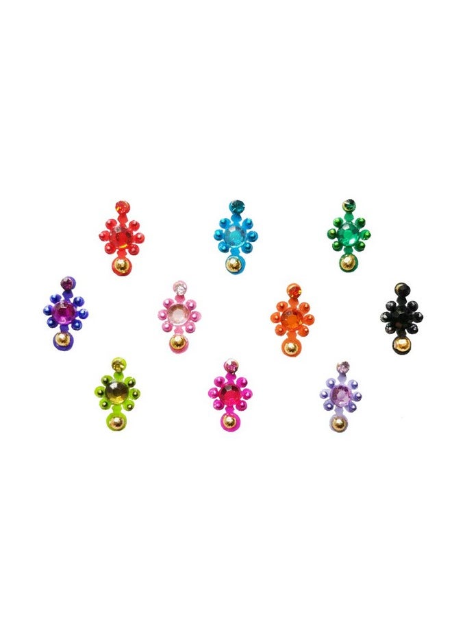 Multicolor Bindi For Women (Bin185)(9Mm)