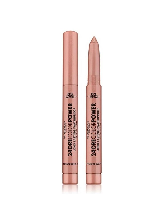 Milano 24Ore Color Power Long Lasting & Waterproof Eyeshadow Stick 03 Rose Bronze