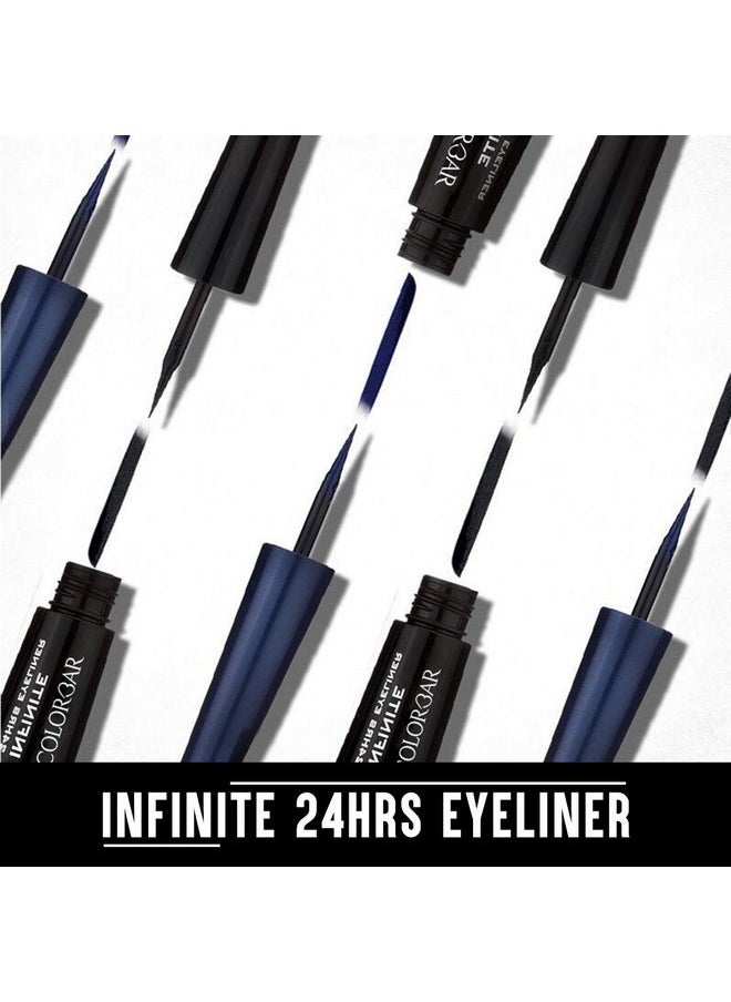 Infinite 24 Hours Eyeliner, Black 001, 2.5Ml | Non-Transfer, Sweat Proof Formula | Lasts Upto 24 Hours