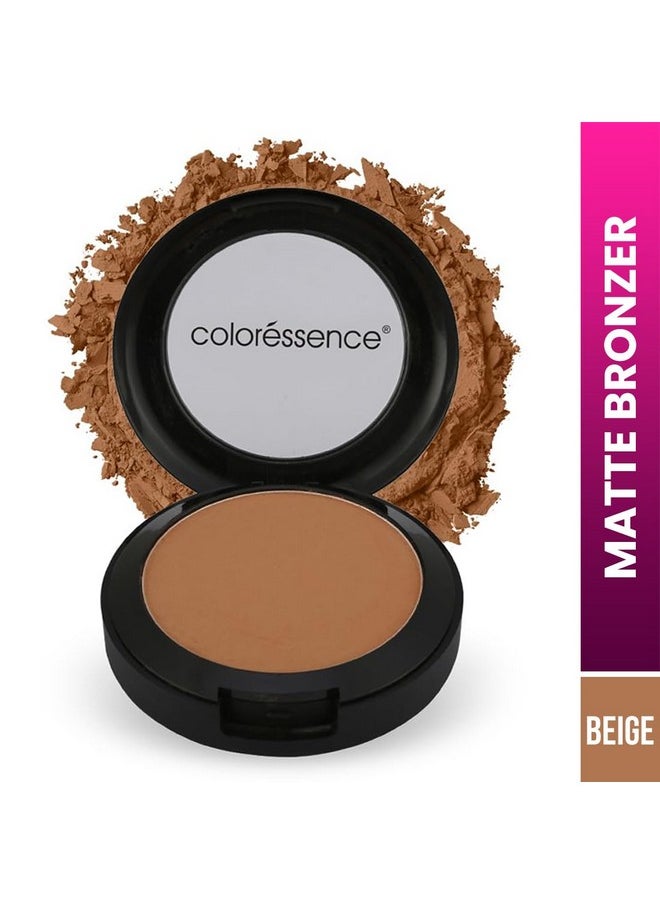 Matte Bronzer Contour Powder Natural Highlighter For Face Sculpting Sun Kissed Look | Oil Control & Waterproof | Creamy & Ultra Fine Texture, 10 Gm