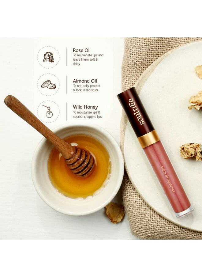 Ayurvedic Lip Gloss - Nude Pink Colour(202), 5 G
