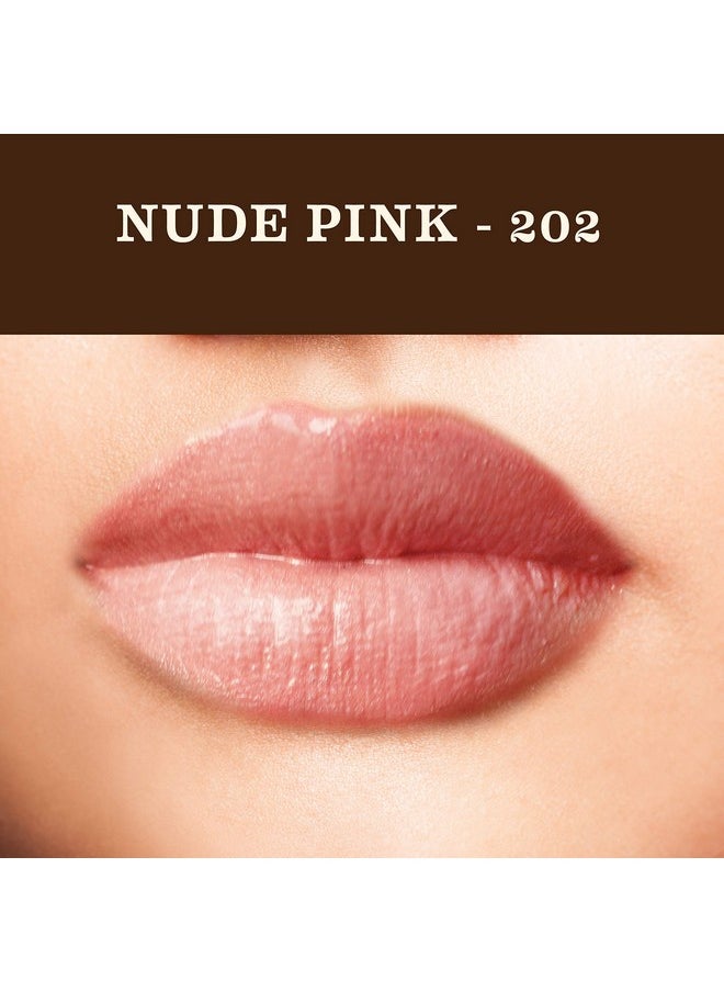 Ayurvedic Lip Gloss - Nude Pink Colour(202), 5 G
