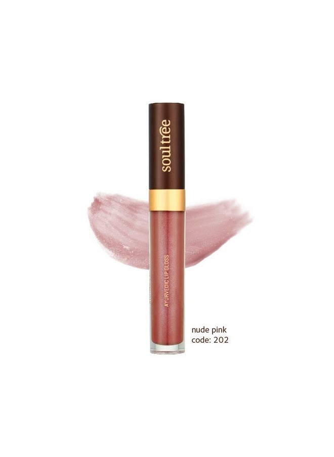 Ayurvedic Lip Gloss - Nude Pink Colour(202), 5 G