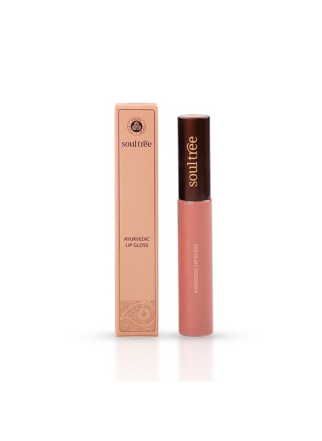 Ayurvedic Lip Gloss - Nude Pink Colour(202), 5 G