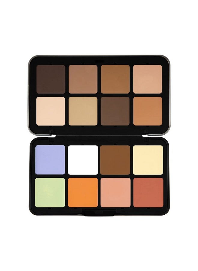16 Color Camouflage Hd Palette Concealer Color Corrector Palette, Multipurpose Creamy, Lightweight Easy-To-Blend For Long Lasting Natural Finish Perfect Look