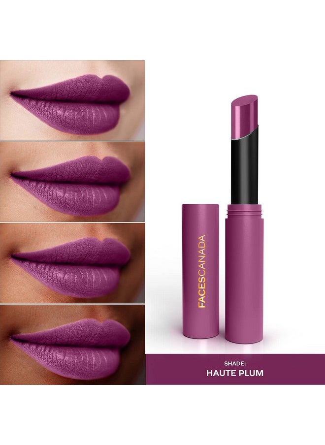 Long Stay 3-In-1 Matte Lipstick - Haute Plum 08, 2 Gm