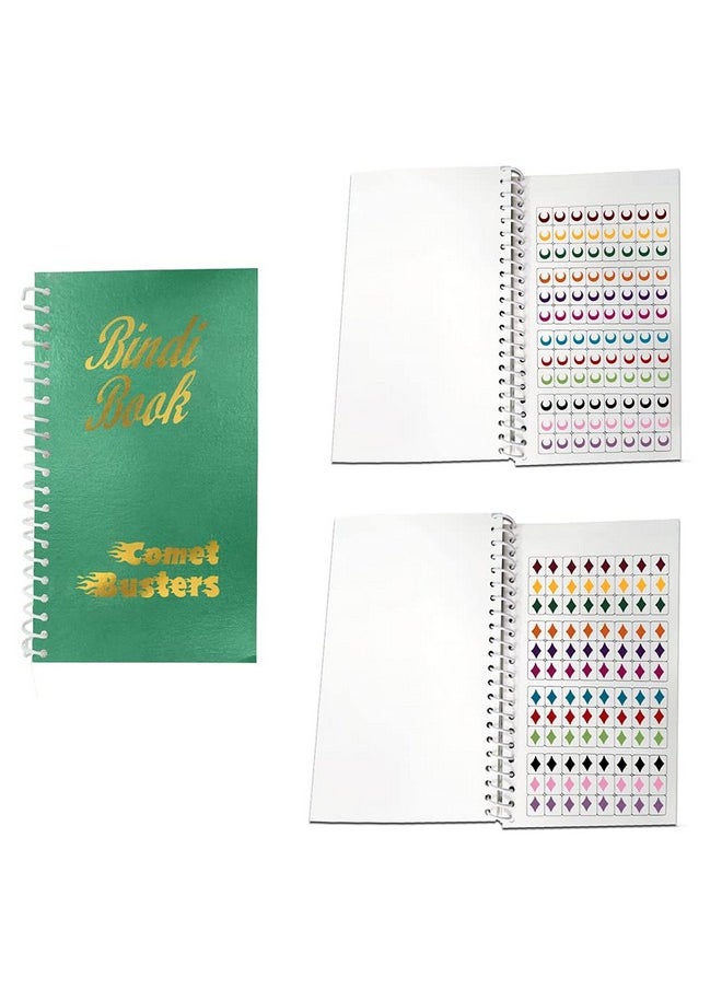 Comet Busters The Bindi Book 2-960 Bindis (Velvet Multisized And Multicolored Bindis)