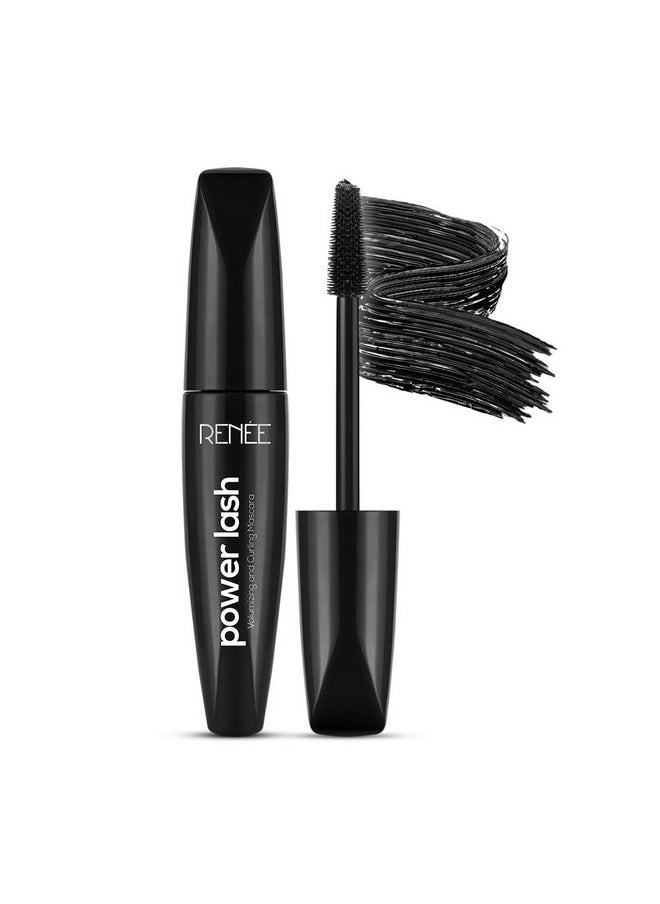 Power Lash Mascara, Darkest Black, Instantly Curls, Lengthens & Volumizes, Long-Lasting Clump-Free Formula, Water-Resistant, Highly Pigmented, Enriched With Castor Oil, 9.5Ml