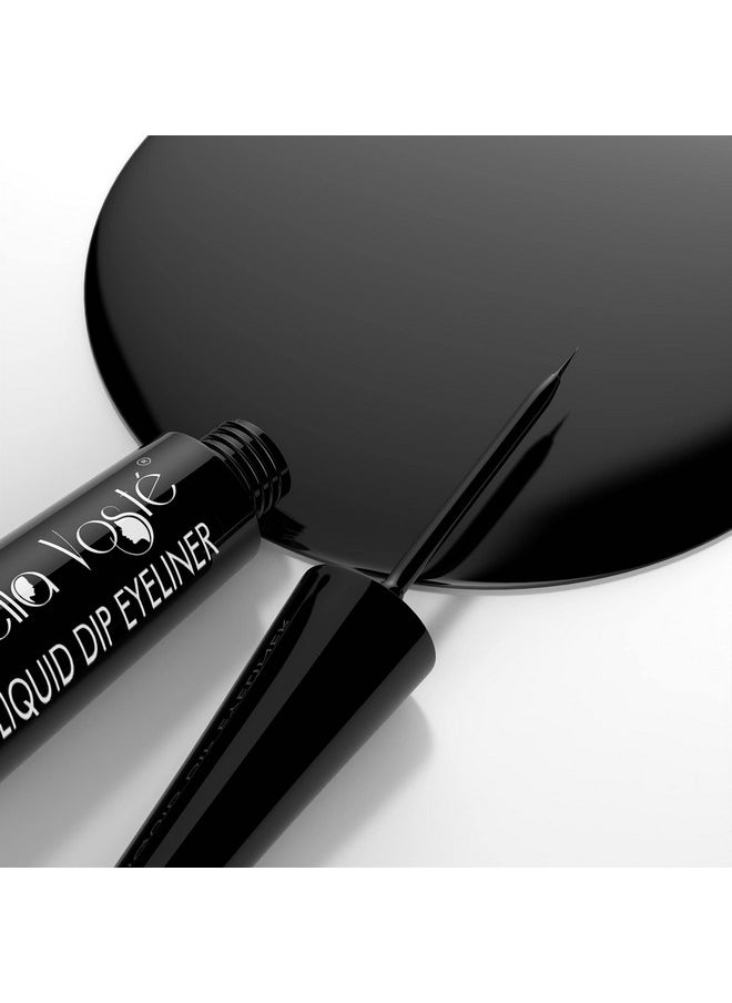 Liquid Eyeliner | 24 Hr Long Stay | Easy To Glide | Water-Proof | Smudge-Proof | No Transfer | Cruelty Free | Made In India |Black Dale (01) Matte Finish