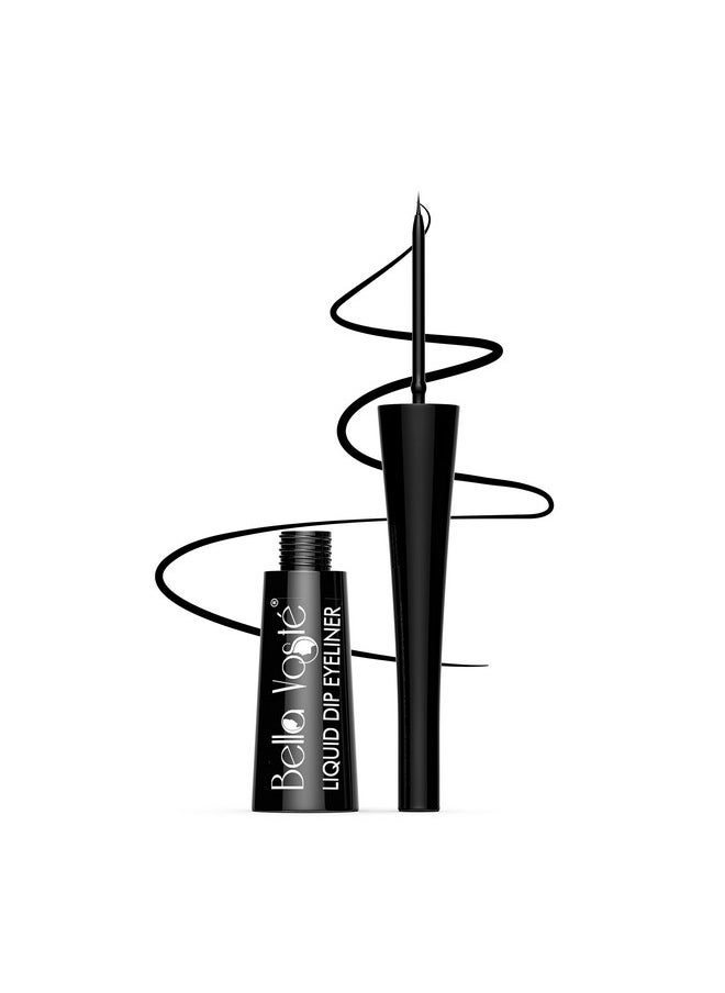 Liquid Eyeliner | 24 Hr Long Stay | Easy To Glide | Water-Proof | Smudge-Proof | No Transfer | Cruelty Free | Made In India |Black Dale (01) Matte Finish