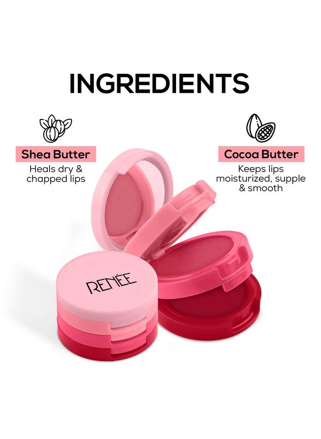 Glam Stack 3-In-1 Lip & Cheek Tint - Pink 4.5G - 3 Shades In 1, Rich Creamy Natural Seamless Finish, Smooth & Blendable Formula - Travel Friendly, Quick & Easy To Use