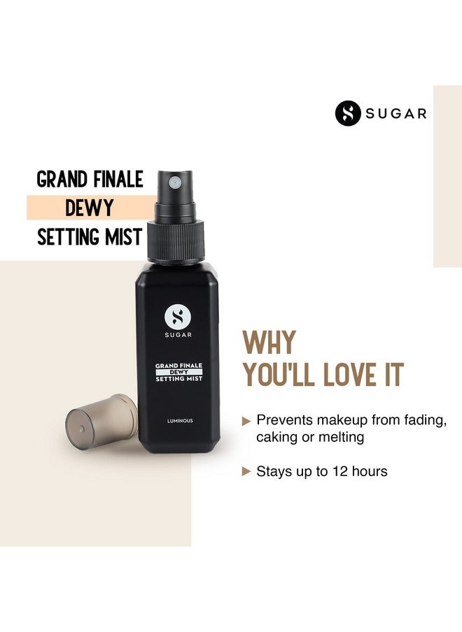 Grand Finale Dewy 2 In 1 Setting Mist For Longlasting Makeup And Sun Protection | Paraben Free - 50 Ml