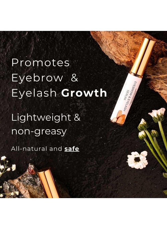 Eyebrow & Eyelash Growth Serum/Oil - Organic, Brow & Lash Boosting Enhancer For Thick Eyebrows And Eyelashes - Has Castor Oil For Volume & Comes With Applicator (5 Ml)