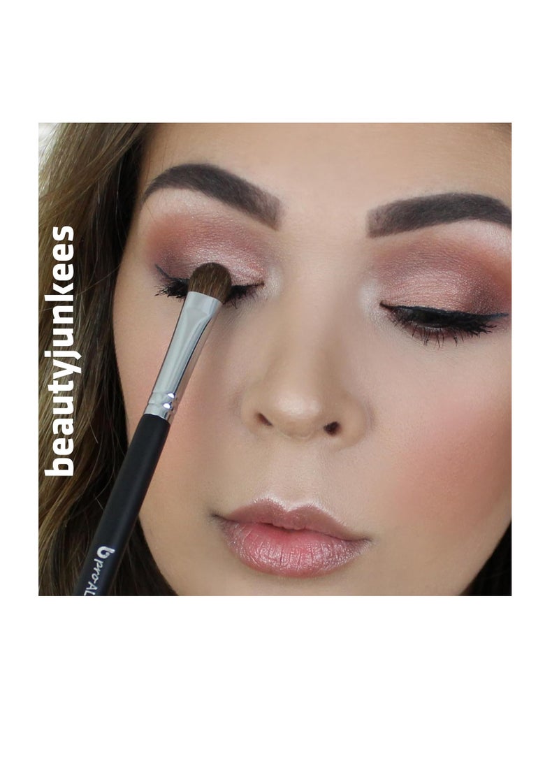 Double Ended Eye Shadow Brush Makeup – Eyeshadow Brush Set, Eye Makeup Brushes, Fluffy Eyeshadow Blending Brush, Flat Shader Brush Lid Packing, Crease Blender, Smudge Eye Brush, Cream Powder Make Up