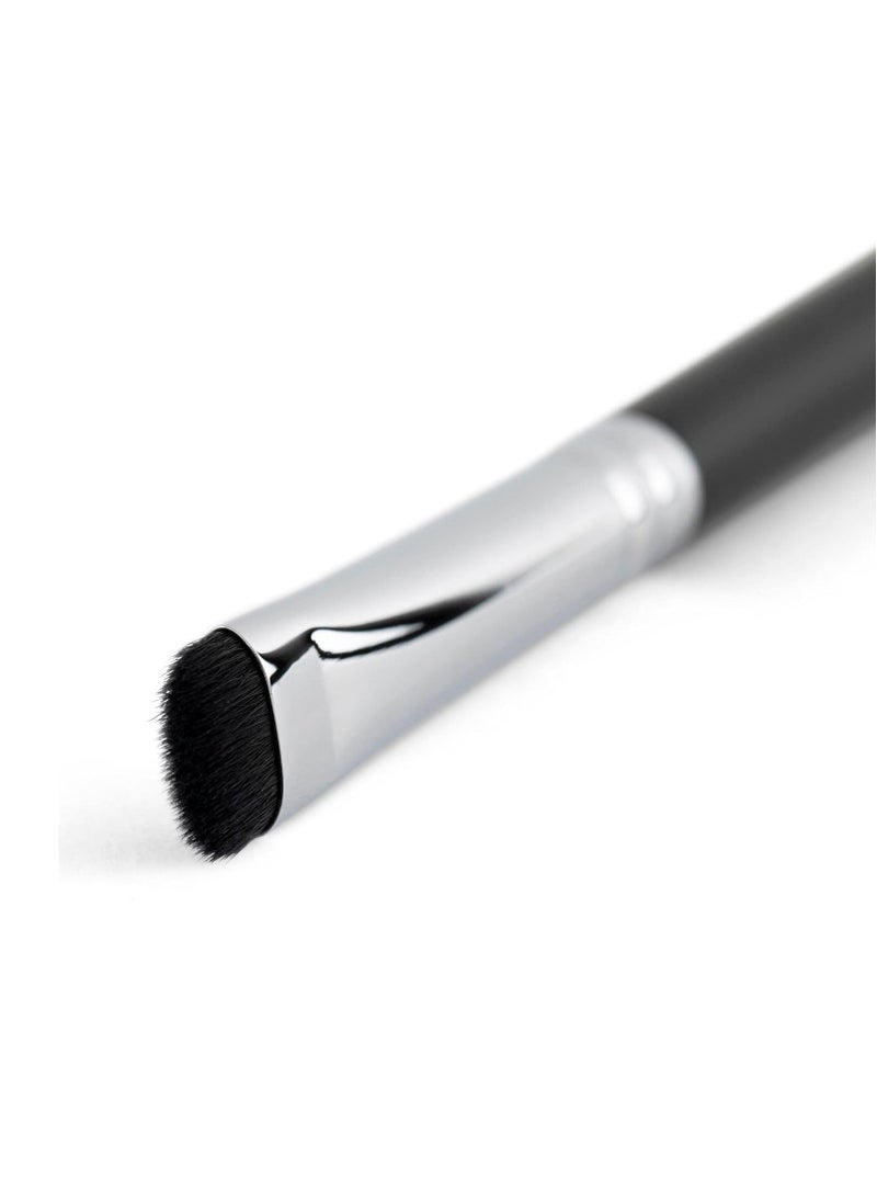 Smudge Makeup Brush Eye Shadow Brush - Short Shader Eyeshadow Smudger Tool, Small Flat Bristles for Blending Eyeliner Smokey Eye, Precision Cut Crease, Outer V, Corner Highlighter, Eyebrow Concealer