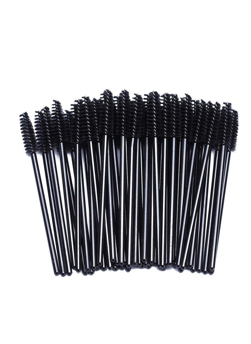 BTYMS 100 Pcs Disposable Eyelash Spoolies Brush Mascara Applicator Lash Wand Lashes Brush Eyebrow Spooly for Extension