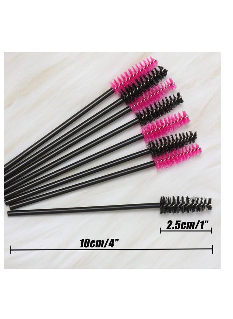 Ocim 100Pcs Disposable Spoolies,Eyelash Brush Mascara Wands,Eyebrow Spoolie for Eyelash Extensions and Eyebrow,Black