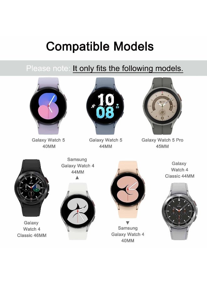 6 Pack Bands Galaxy Watch 4 Bands Compatible with Samsung Galaxy Watch 4 40mm 44mm Colorful Buckle for Women Men (Size:S)