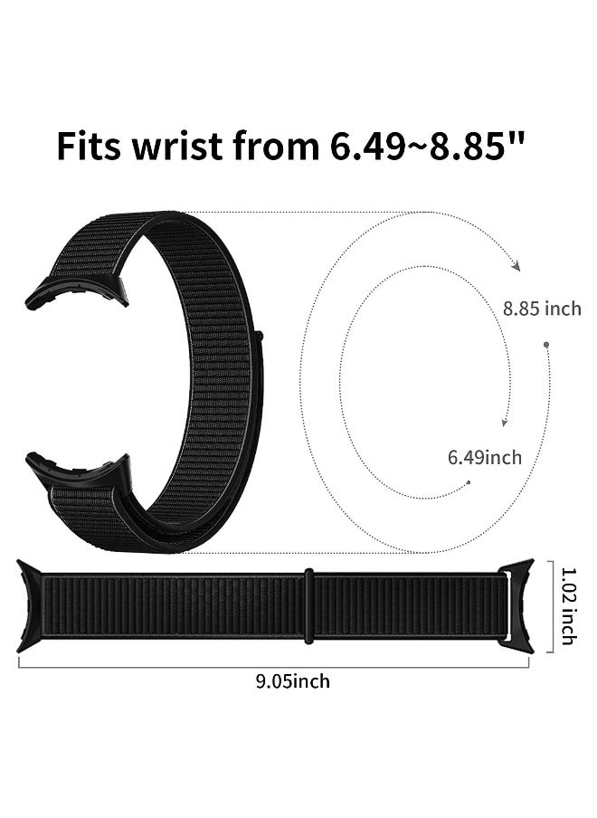 for Pixel Watch Band, Nylon Hook Loop for Goolge Pixel Watch Band, Breathable Sport Strap Replacement for Goolge Watch 2022 Men Women