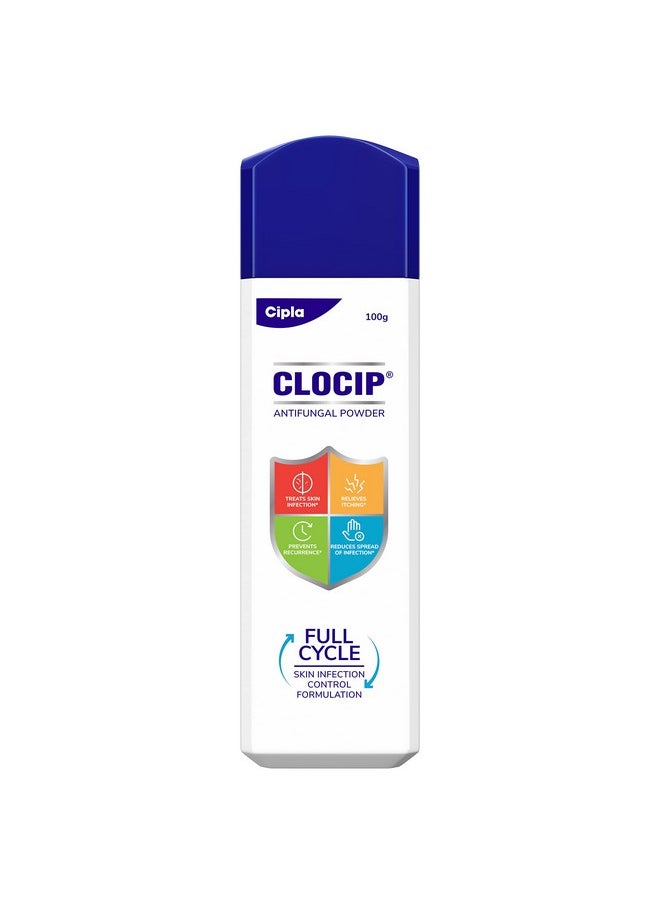 Clocip Antifungal Powder 100Gm (Pack Of 3)