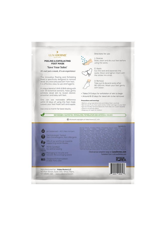 Peeling & Exfoliating Foot Mask For Baby Soft Feet | Removes Dry Skin & Hard Calluses | Hydrates Dry Feet (Pack Of 1)