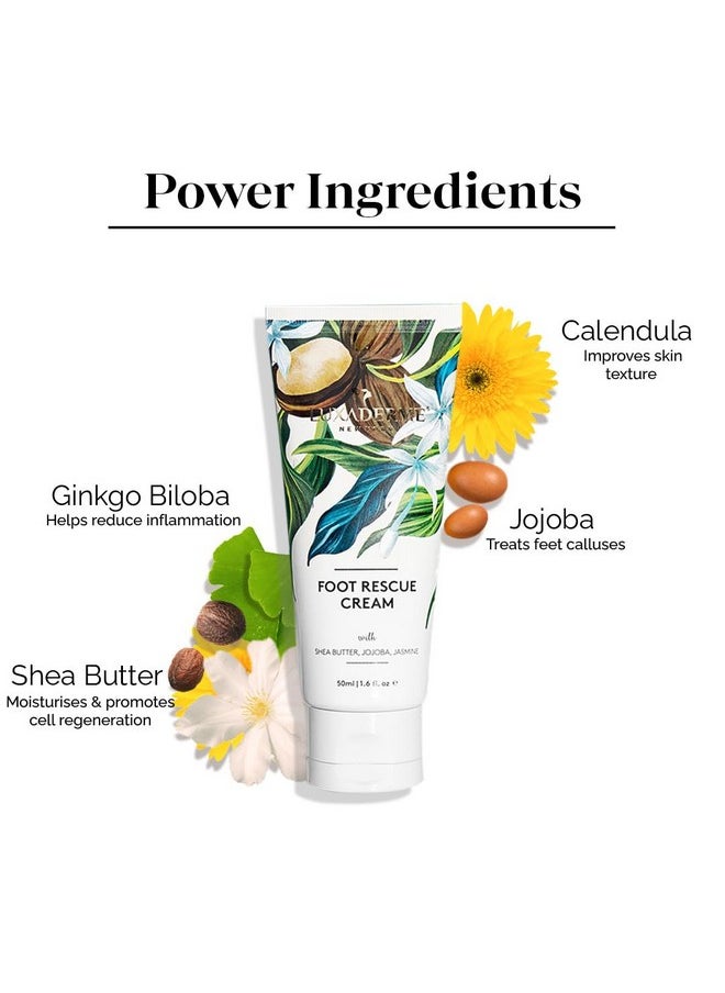 Foot Rescue Cream | Moisturizing Foot Cream | For Dry & Cracked Skin | Softens & Restores Feet - 50Ml (Pack Of 1)