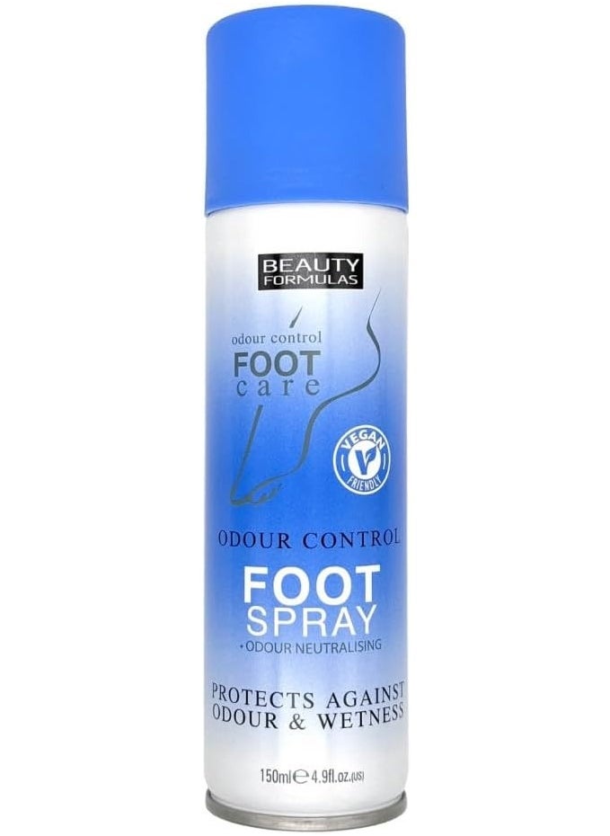 BEAUTY FORMULAS FOOT SPRAY ODOUR CONTROL